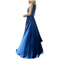 thumbnail image 1 of Evening Dresses for Women Elegant One Shoulder Convertible Bandage Dress Sleeveless Sexy Off Shoulder Bridesmaid Wedding Cocktail Formal Party Maxi Long Dresses Prom Dance Ball Gown, 1 of 5
