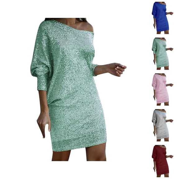 Evening Dresses for Women Holiday Dress Women's One Shoulder Ruched Bodycon Velvet Dress Sleeveless Wrap Slit Party Midi Dress