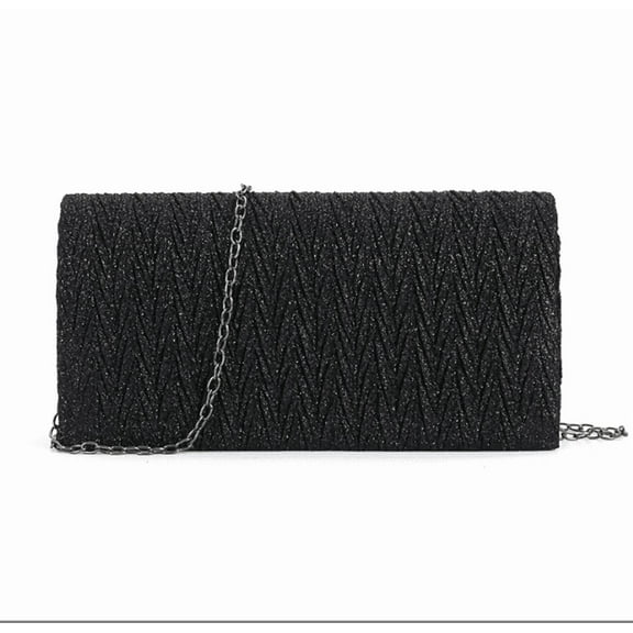 Evening Formal Purses for Women Shiny Clutch Glitter Handbags with Chain Envelope Purses for Wedding Party
