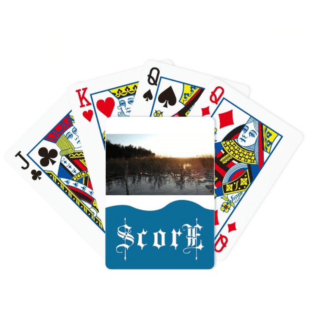 Evening Glow Art Deco Fashion Score Poker Playing Card Index Game