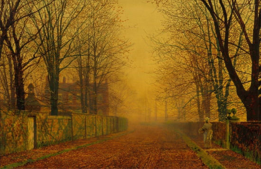 Evening Glow Canvas Art - John Atkinson Grimshaw (24 x 36)