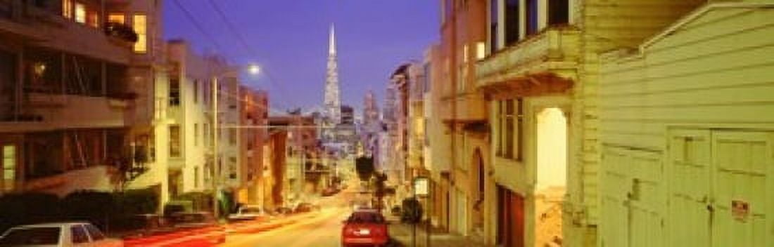 Evening In San Francisco San Francisco California USA Canvas Art - Panoramic Images (18 x 6)