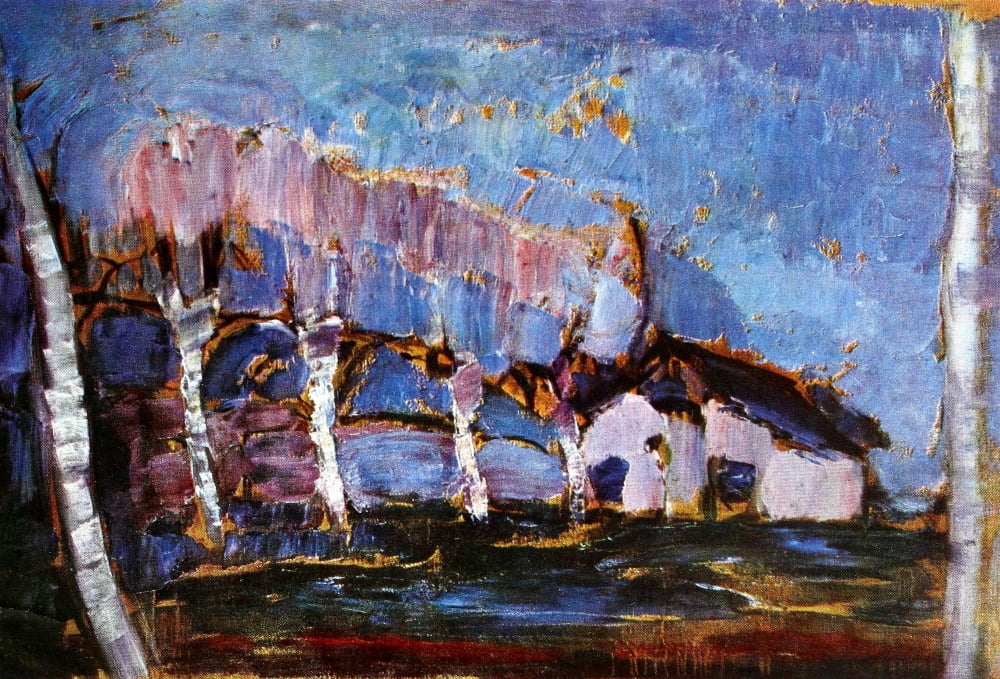 Evening Landscape c1904 Canvas Art - Piet Mondrian (24 x 36)