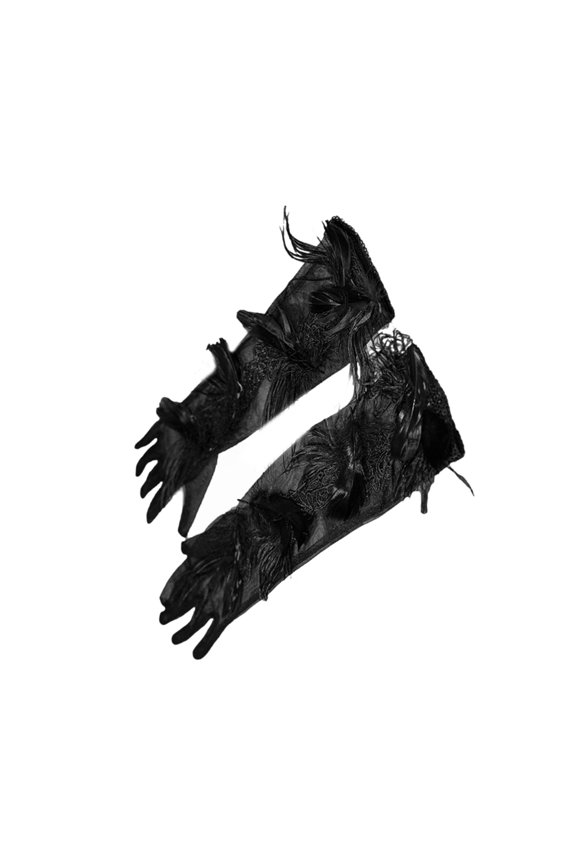 Evening Long GlovesFeat--French Style for Wedding Proms for Women and Girls 1920s Theme Musical Operas Dancing