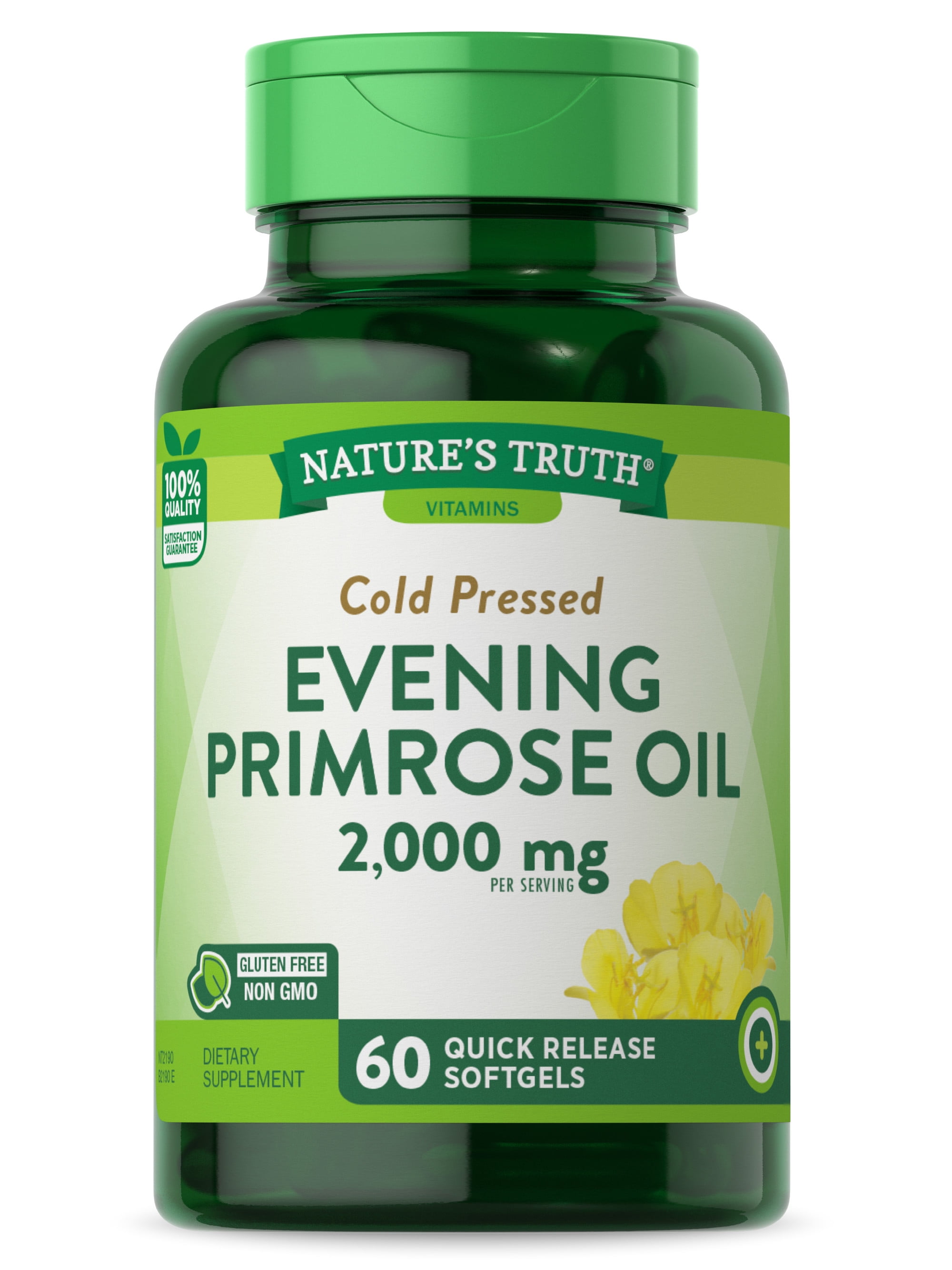 Nature's Truth Evening Primrose Oil 2000mg Softgel Capsules, 60 Count