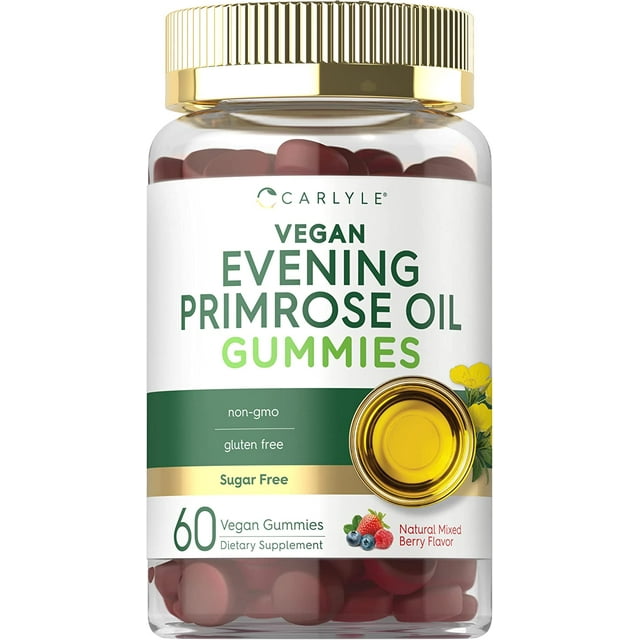 Evening Primrose Oil Gummies 500mg 60 Count by Carlyle