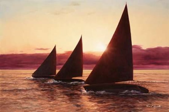 Evening Sail Canvas Art - Diane Romanello (20 x 28)