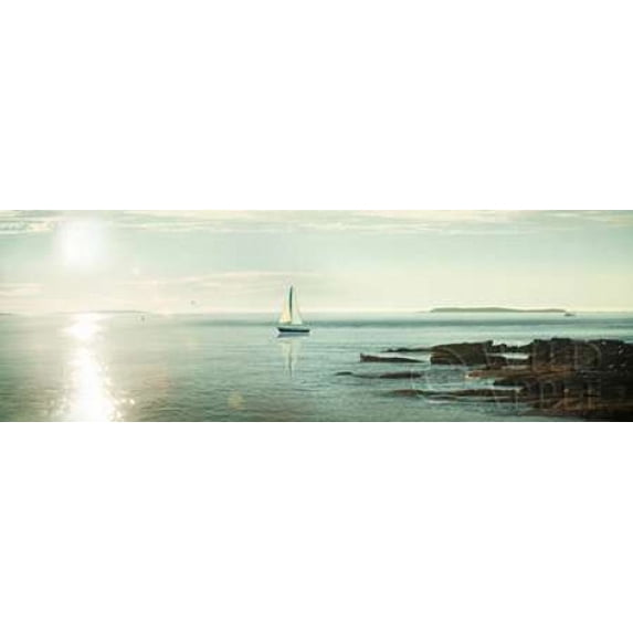 Evening Sail Crop Poster Print by Sue Schlabach (24 x 48)