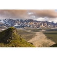 thumbnail image 1 of Evening Scenic View of Polychrome Pass & The Plains of Murie Denali National Park Interior Alaska Print - 38 x 24 in. - Large, 1 of 1