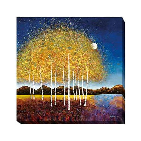 Evening Stream by Melissa Graves-Brown Premium Gallery-Wrapped Canvas Giclee Art - Ready-to-Hang, 16 x 16 x 1.5 in.