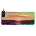 thumbnail image 1 of Evening Sunset and Highway Wireless Charging RGB Gaming Mouse Pad Large Keyboard Mat Rubber Base 13 Light Modes, 1 of 6