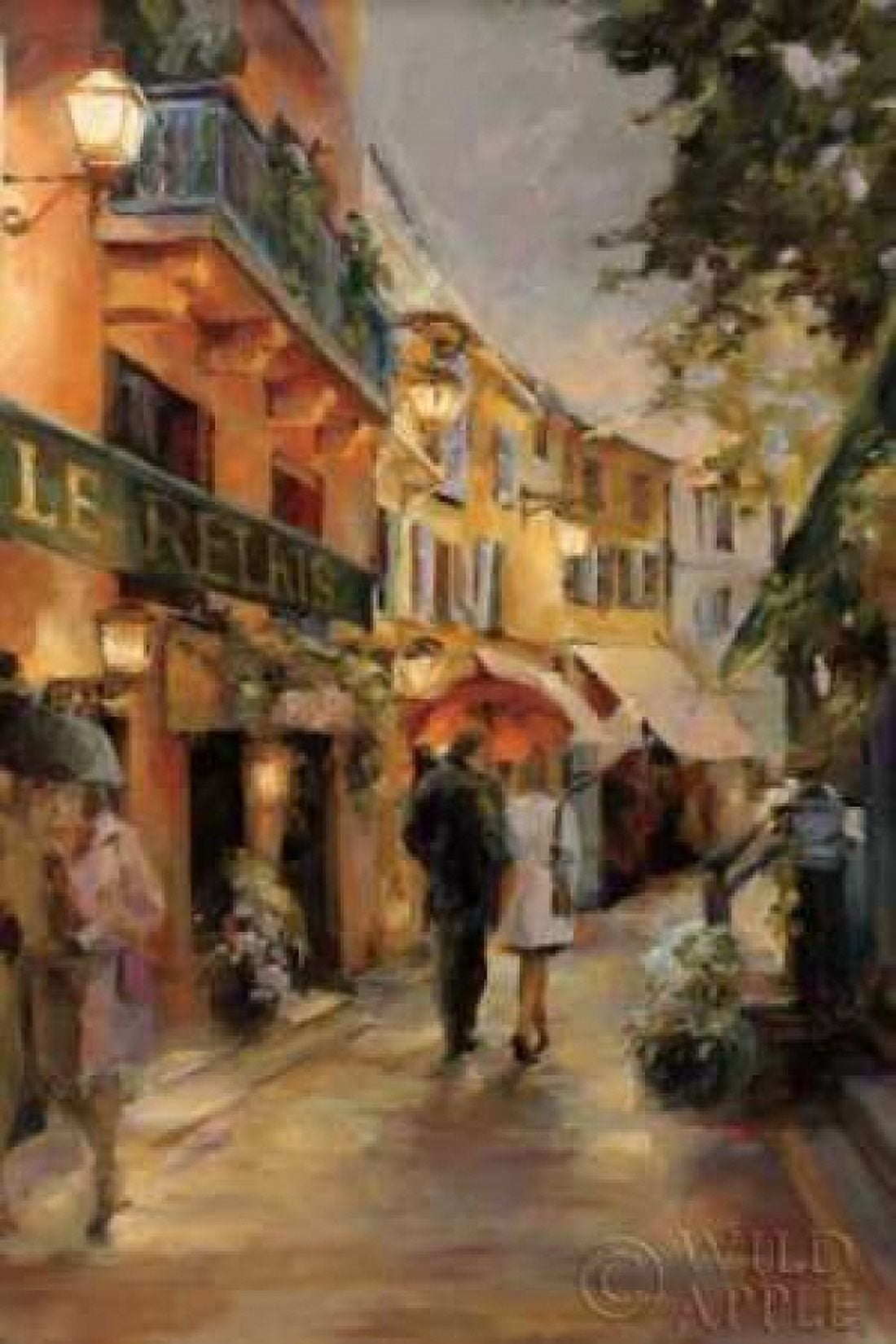 Evening in Paris Canvas Art - Marilyn Hageman (12 x 18)