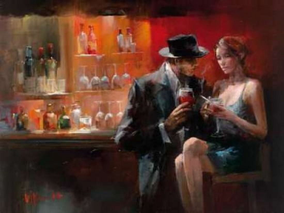 Evening in the Bar I Canvas Art - Willem Haenraets (22 x 28)
