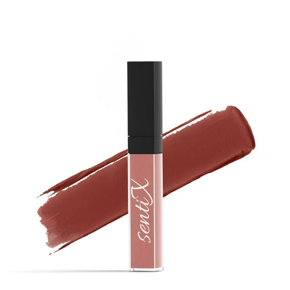 Evening lady - Liquid lipstick by SentiX, matte, High Coverage, Lightweight, Vegan, Paraben-Free, with Vitamin E