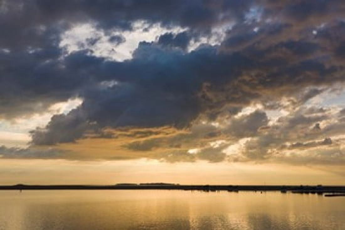 Evening light at West Kirby Wirral England Canvas Art - Paul Thompson  DanitaDelimont (35 x 24)