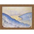 thumbnail image 1 of Evening mist on Lake Thun 36x28 Large Gold Ornate Wood Framed Canvas Art by Ferdinand Hodler, 1 of 2