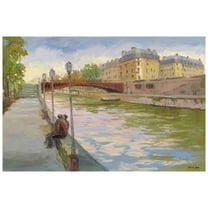 "Evening on the Canal" Painting Print on Wrapped Canvas