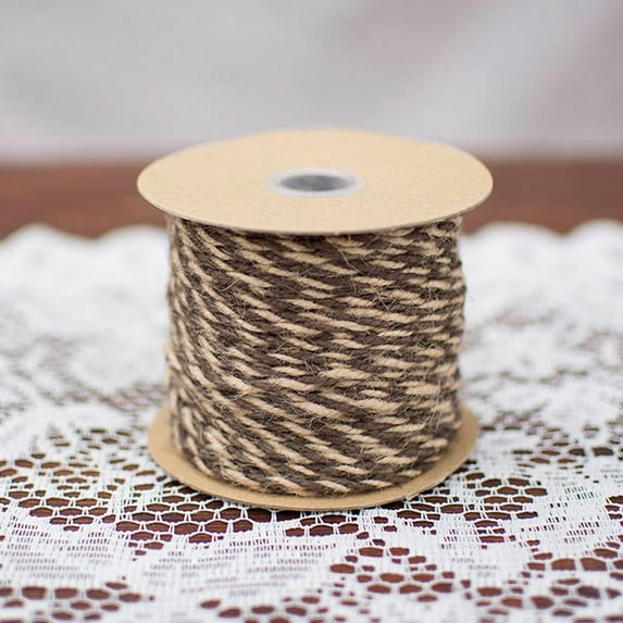 Event Decor Bakers Twine Twisted Jute Yarn 50 Yards Natural & Brown