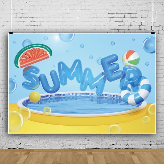 Event Decorations,Summer Pool Party And Tablecloth Party Supplies For Beach Summer Birthday Swimming Pool Party Dining