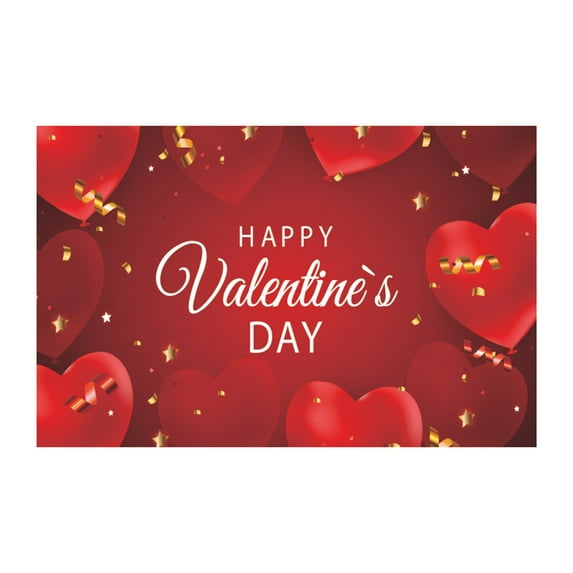 Event Decorations,Valentine's Day Banner Happy Valentine's Day Background Cloth Banner Valentine's Day Party Flag Decoration Articles 115 * 180cm/45.2 * 70.8in