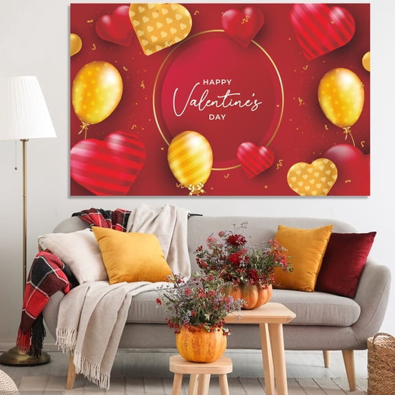 Event Decorations,Valentine's Day Banner Happy Valentine's Day Background Cloth Banner Valentine's Day Party Flag Decoration Articles 90*150cm/35.4*59in