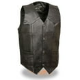 thumbnail image 1 of Event Leather EL5310 Black Motorcycle Leather Vest for Men - Riding Club Adult Motorcycle Vests X-Large, 1 of 2