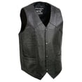 thumbnail image 1 of Event Leather Men's Classic Black Leather Vest - EL1310GO 3X-Large, 1 of 10