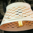 thumbnail image 1 of Event Lighting Large Olive Bucket Pendant Lamp Light Distressed Rustic White, 1 of 4