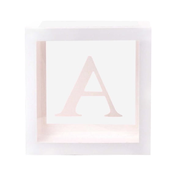 Event Party 26 Letters DIY White Transparent Balloons for Wedding Confession Birthday Party Scene Layout,30x30 cm,White A