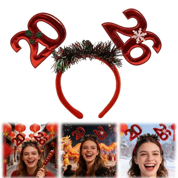 Event & Party,【4 Colors】 2026 Headbands for Women Nye Headband Headbands New Years