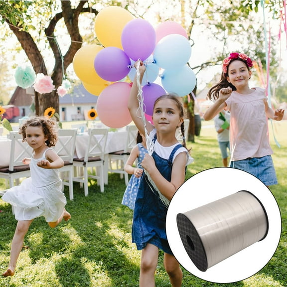 Event & Party 500 Yards White Crimped Curling Ribbon Shiny Balloon Curling String Wrapping Ribbon for Festival Art Craft Floral Decoration