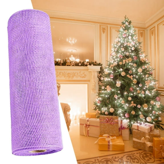 Event & Party Clearance Solid/ Metallic Mesh Roll Floral Craft Wedding Decorative Ribbon Roll