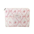 thumbnail image 1 of Event & Party Cute Makeup Bag Flower Quilted Travel Storage Organizer for Accessories, 1 of 5