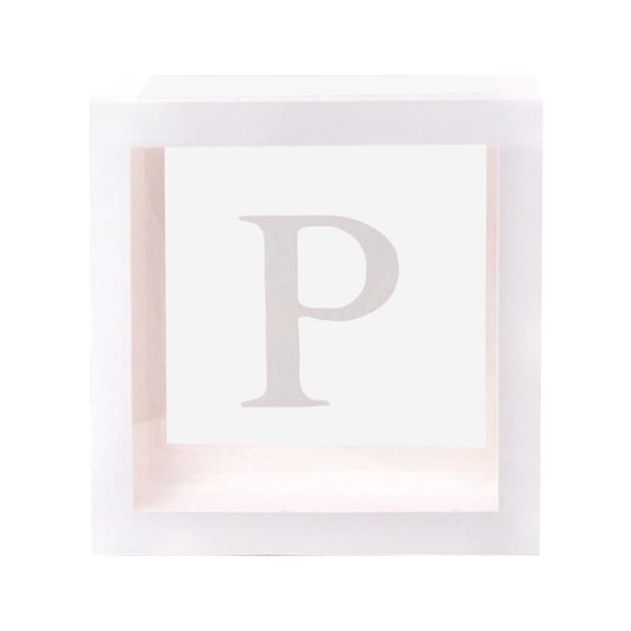 Event Party Décor 26 Letters DIY Balloons for Weddings Birthdays Confession Party Scenes Transparent White Balloon Kit,30x30 cm,White P
