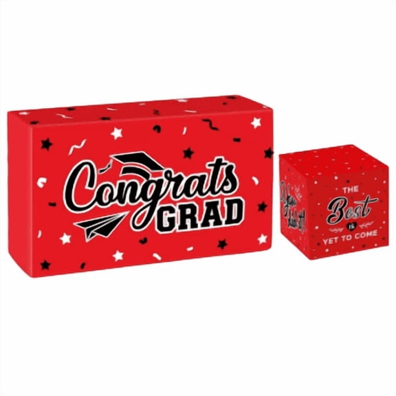Jialinnn Confetti Graduation Surprise Set for 2026 Celebration, Red