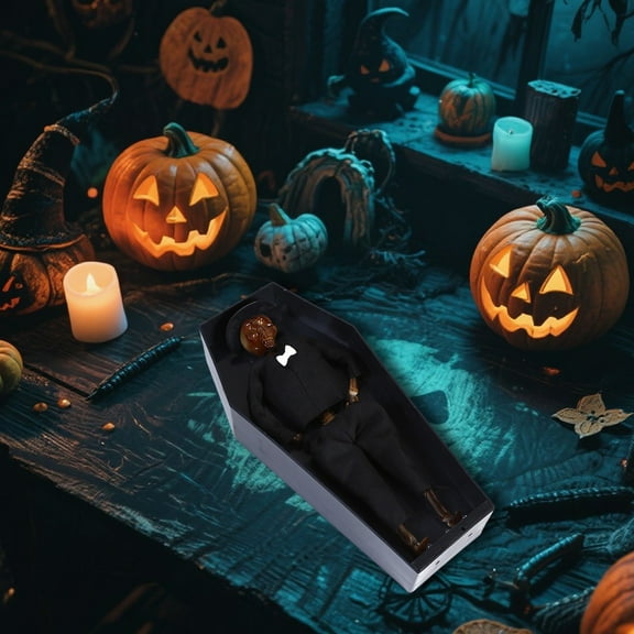 Event & Party Halloween Decorations Dancing Skeleton Coffin Props for Festivities and