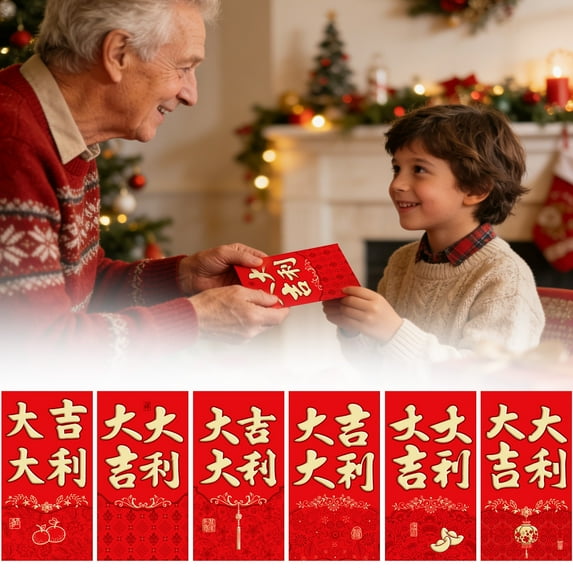 Event & Party Supplies,6 Designs Chinese New Year Red Envelopes 2026 Bao Envelopes Red Packets Lai See For Spring Festival New Year
