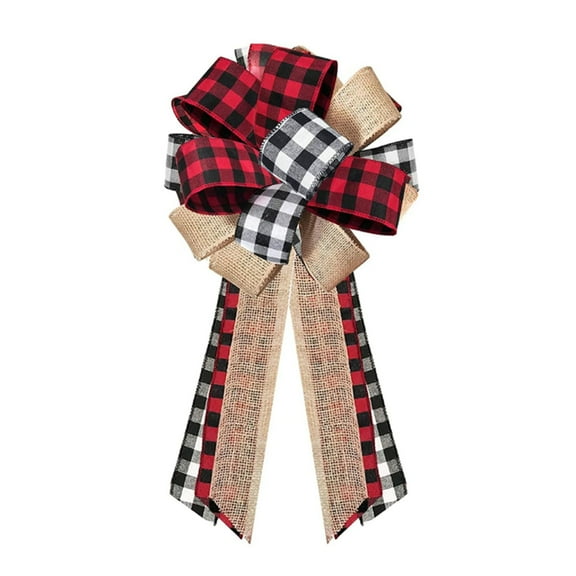 Event & Party Supplies,Christmas Tree Topper Rustic Decorative Bow For Holiday Décor