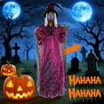 thumbnail image 1 of Event & Party Supplies,Halloween Animatronics 2025 Flying Witch Halloween Decor 70In Life Size Hanging Vocal With Light Up And Creepy Sound For Outdoor Indoor Halloweens House Props, 1 of 9