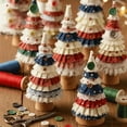 thumbnail image 1 of Event & Party Supplies,Patchwork Christmas Tree Decoration Kit Handmade DIY Button Christmas Tree Craft Set Fabric Xmas Tree Making Kit With Buttons & Thread For Quilting Enthusiasts Beginners, 1 of 9