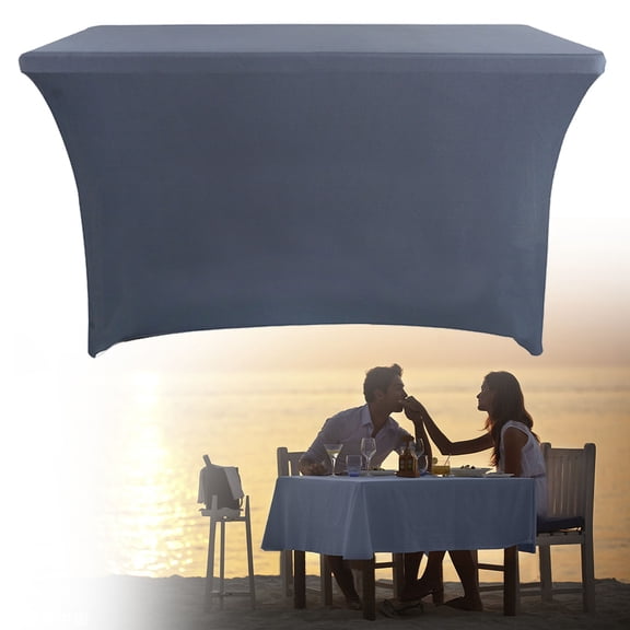 Event & Party Supplies,Spandex Table Cover For 6 Foot Rectangle Tables 6 Pack Tablecloth Elastic 6ft Folding Tablecloths For Vendor Booth Display Banquet Buffet Event Craft