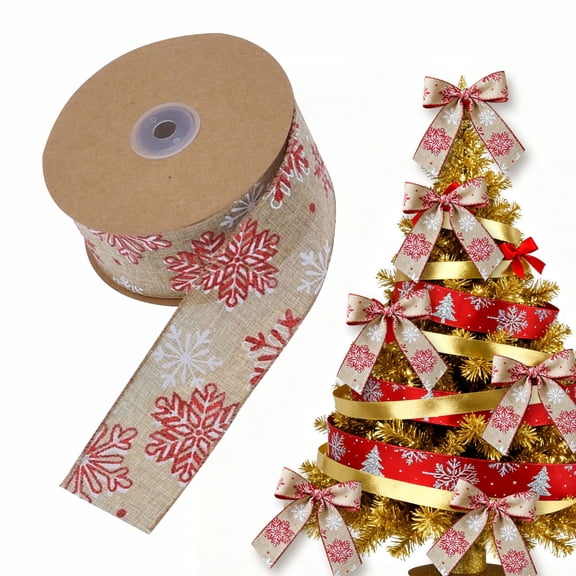 Event & Party Supplies,Wire Edge Imitation Linen Woolen Christmas Ribbon Christmas Tree Decoration Bow Material Cut Edge Tape