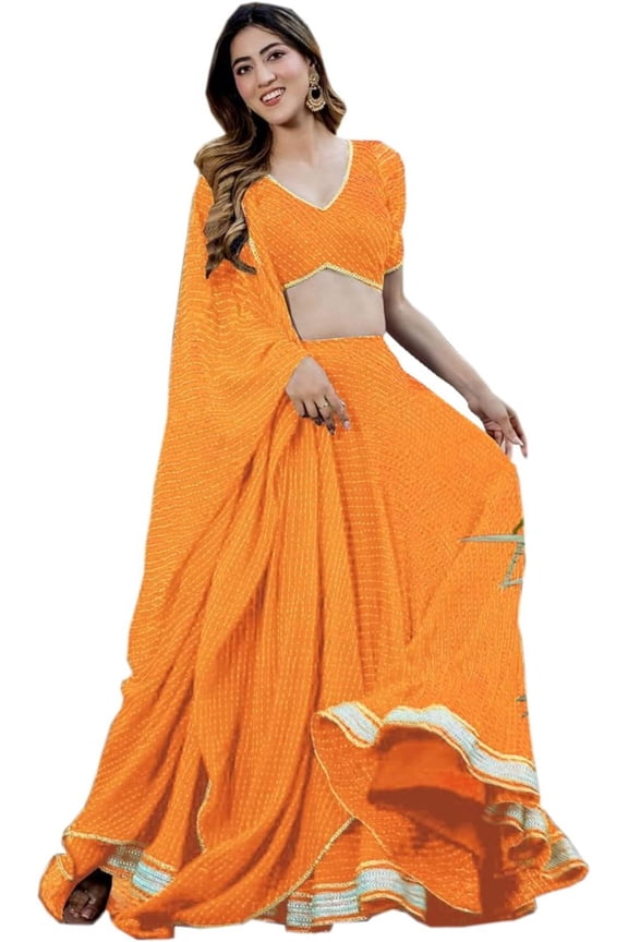 Event Special Designer Lehengha Choli Indian Pakistani Styel Lengha Choli ( Yellow, XL - 44 )