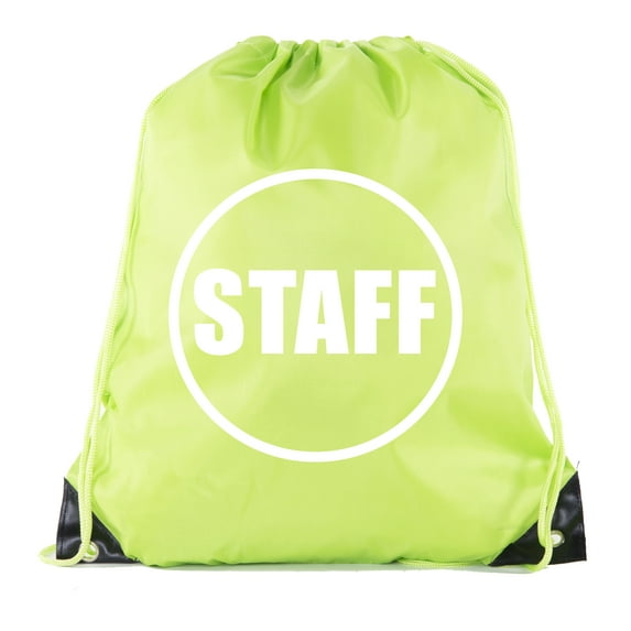 Event Staff Drawstring Backpacks, Crew Bags for Emergency Kits, & Water Bottles