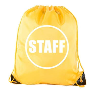 Event Staff Drawstring Backpacks, Crew Bags for Emergency Kits, & Water Bottles