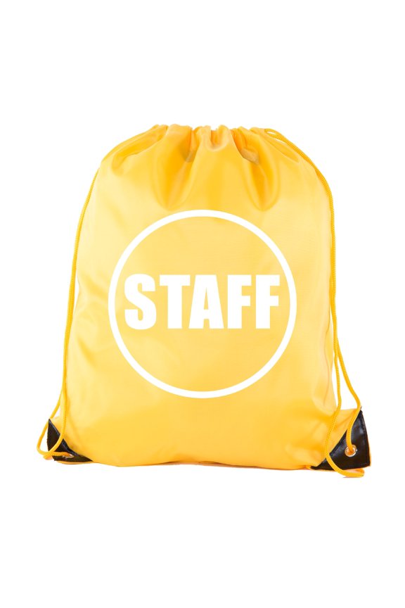 Event Staff Drawstring Backpacks, Crew Bags for Emergency Kits, & Water Bottles