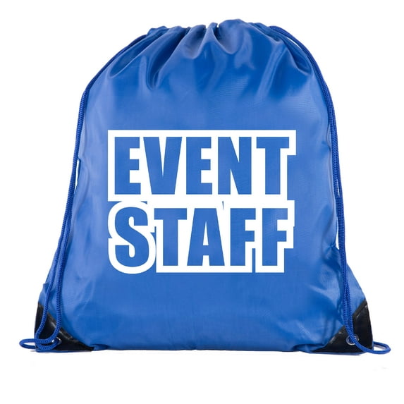 Event Staff Drawstring Backpacks, Crew Bags for Emergency Kits, & Water Bottles