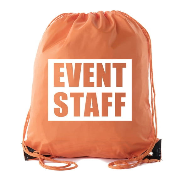 Event Staff Drawstring Backpacks, Crew Bags for Emergency Kits, & Water Bottles