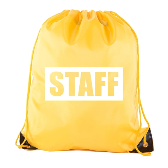 Event Staff Drawstring Backpacks, Crew Bags for Emergency Kits, & Water Bottles