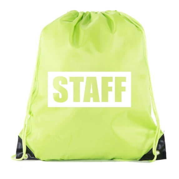 Event Staff Drawstring Backpacks, Crew Bags for Emergency Kits, & Water Bottles